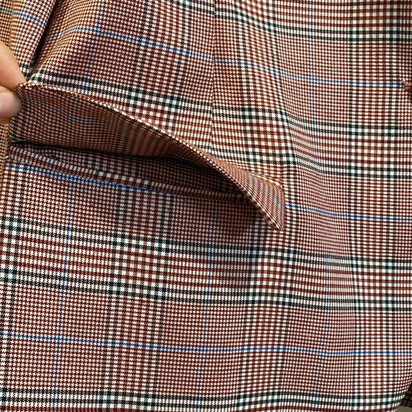 BB Dakota plaid one button blazer jacket - Picture 4 of 11